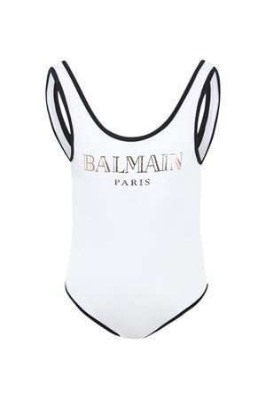 Logo-Print Swimsuit BALMAIN PARIS KIDS | BWCA3DZ0005100OR